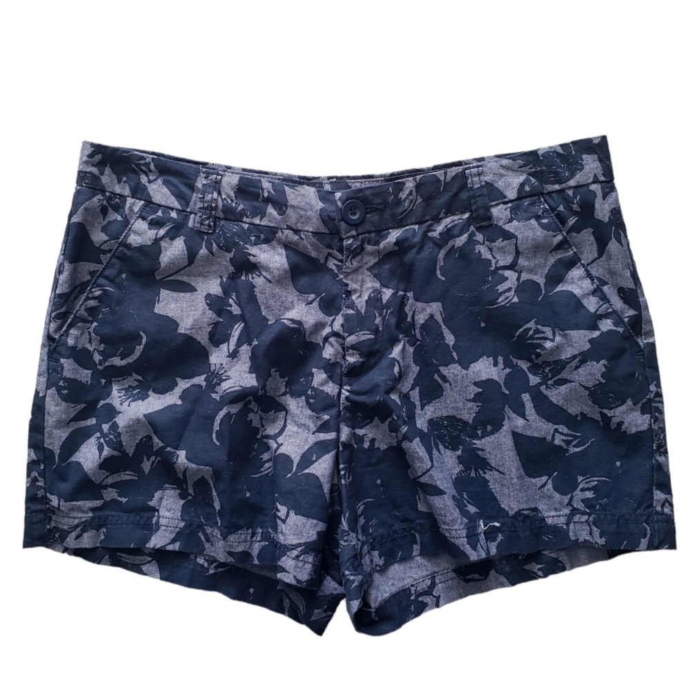 BCG navy floral athletic chino shorts 12